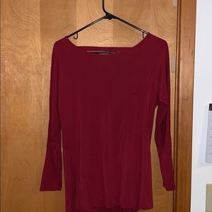 Red Open Back shirt